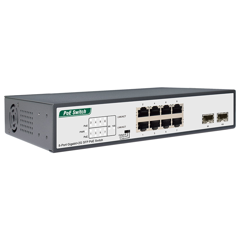 8FE(PoE)+2GE Unmanaged PoE Switch